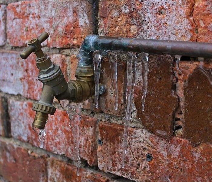 Frozen spigot and pipes